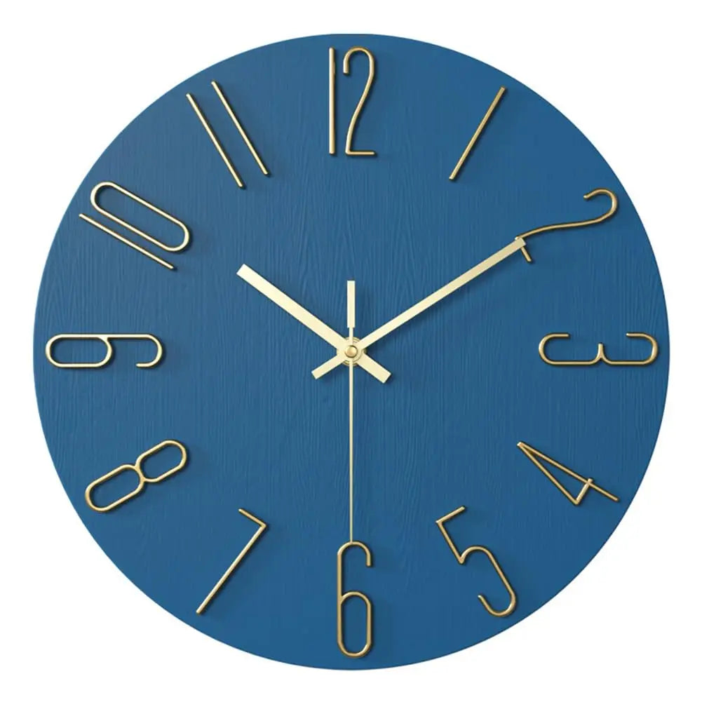 Elegant Metal and Glass Wall Clock with Chic Design