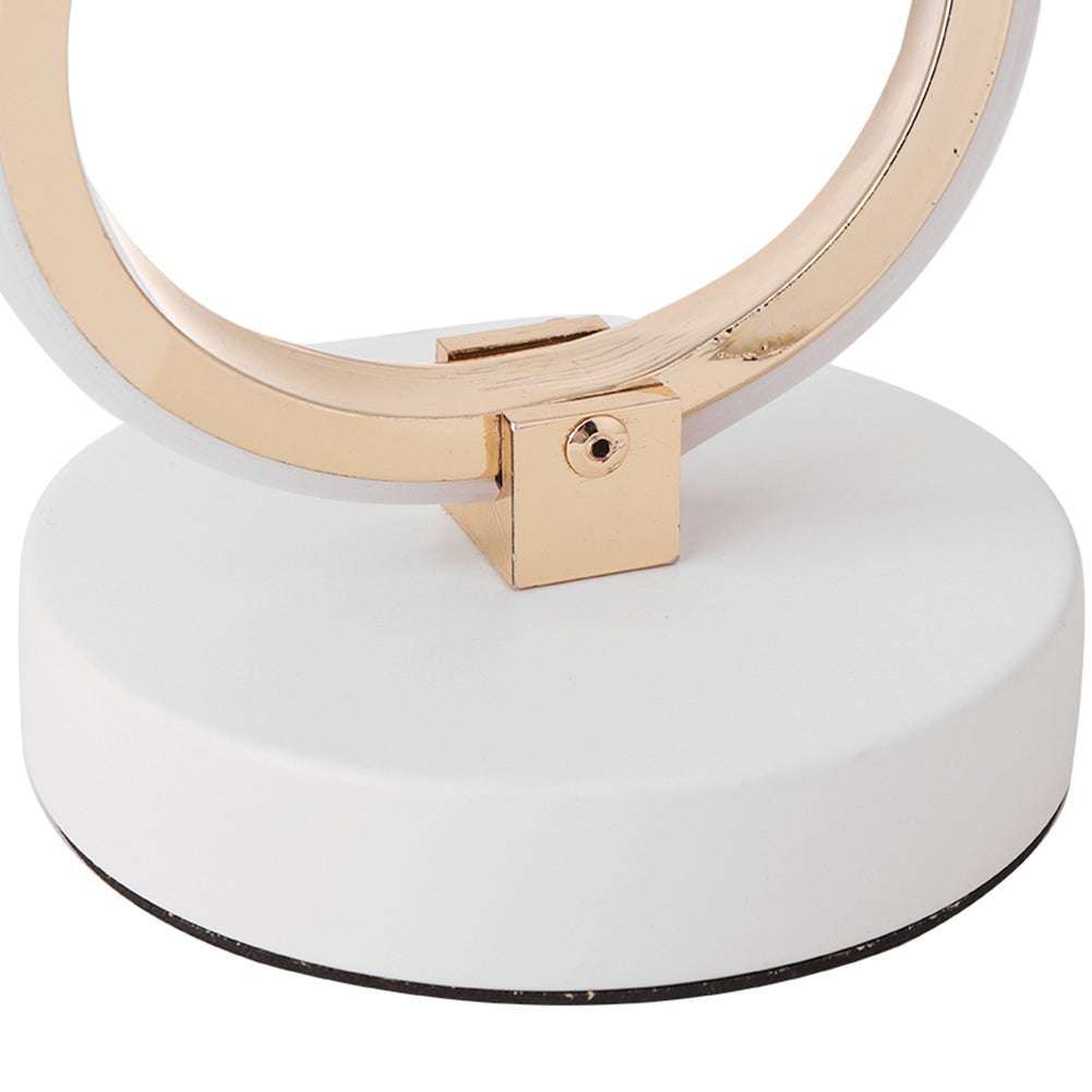 Sleek Spiral LED Table Lamp with Warm Light