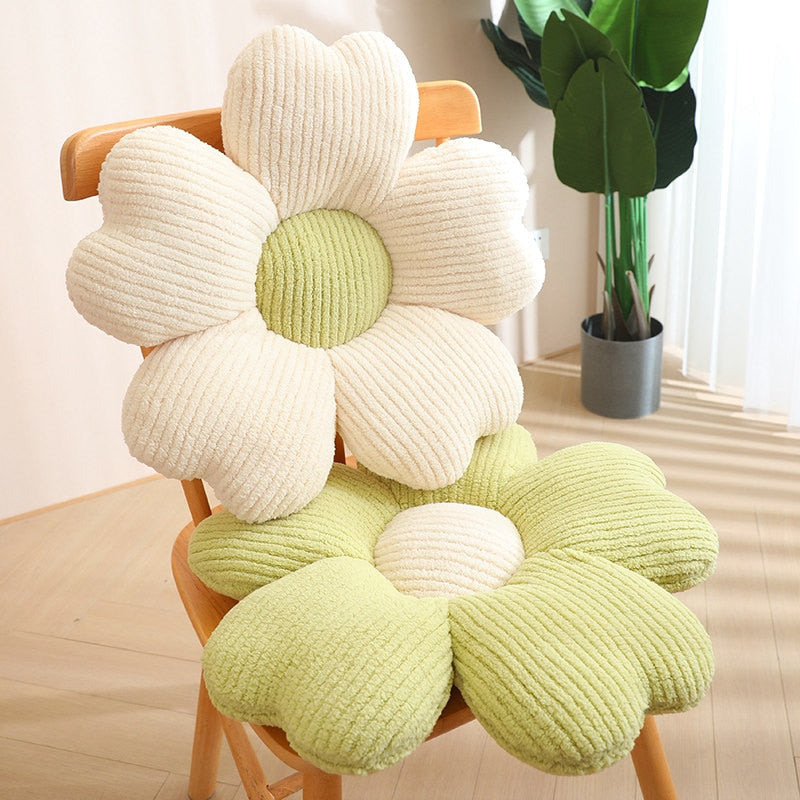 Fluffy Clover Flower Decorative Pillow