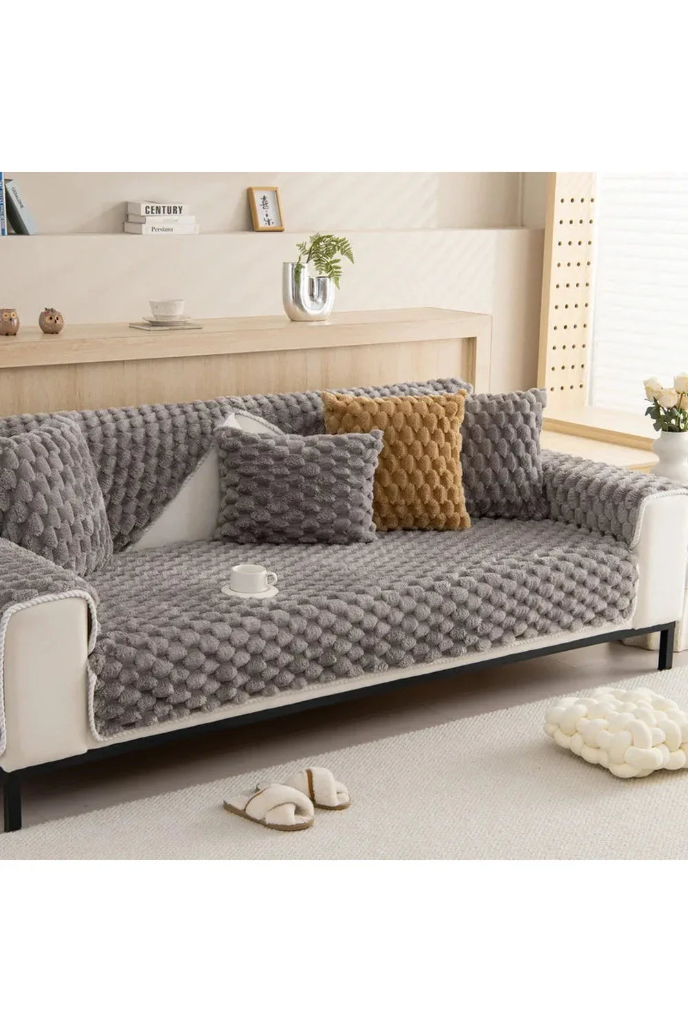 Polyester Velvet Sofa Cover