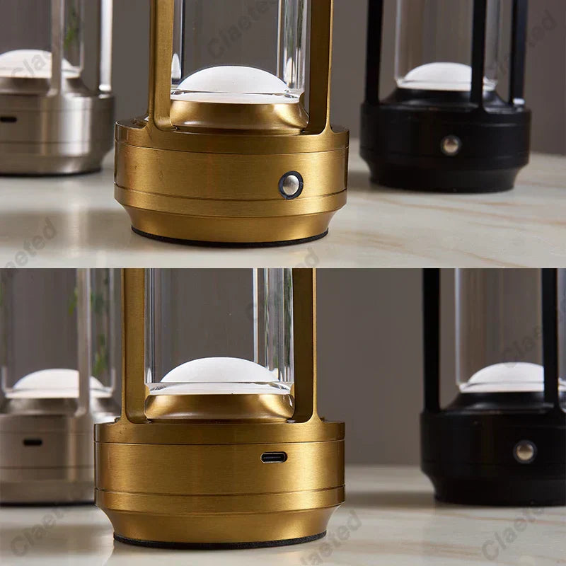 Portable Rechargeable LED Lantern with Charging Station