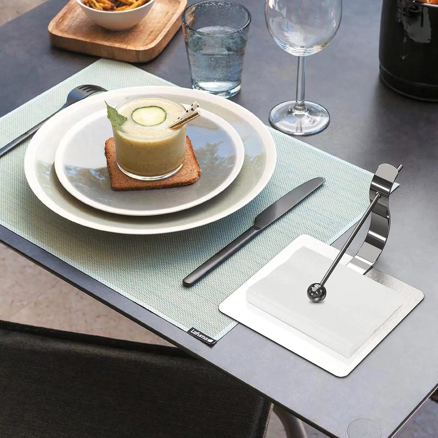 Stainless Steel Tipping Napkin Holder