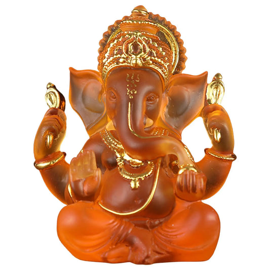 Semi-Transparent Colored Ganesh Statue for Home Decor