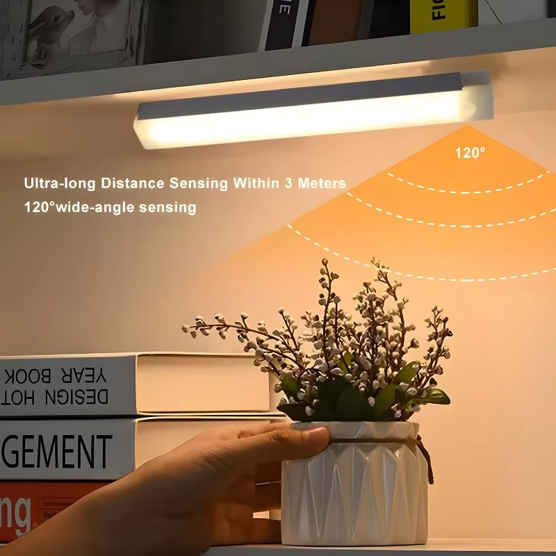 Motion-Activated Rechargeable LED Night Light with Dimmable Brightness