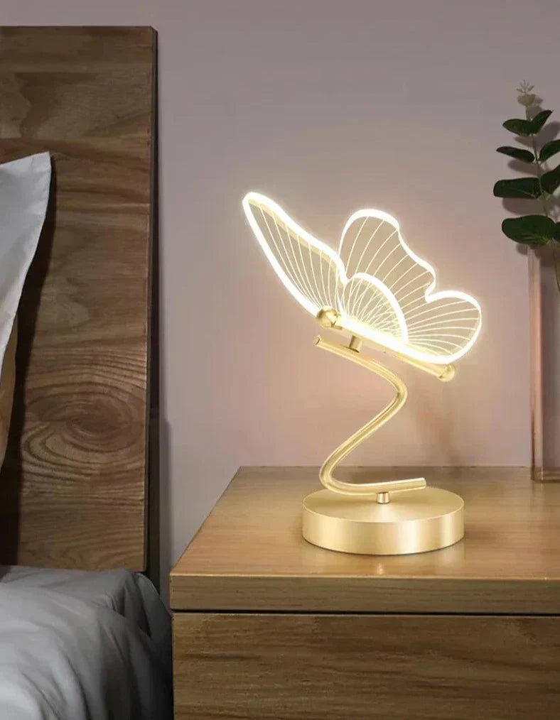 LED Butterfly Table Lamp with Adjustable Brightness