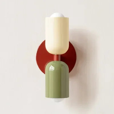 Modern Cream Double Head LED Wall Lamp