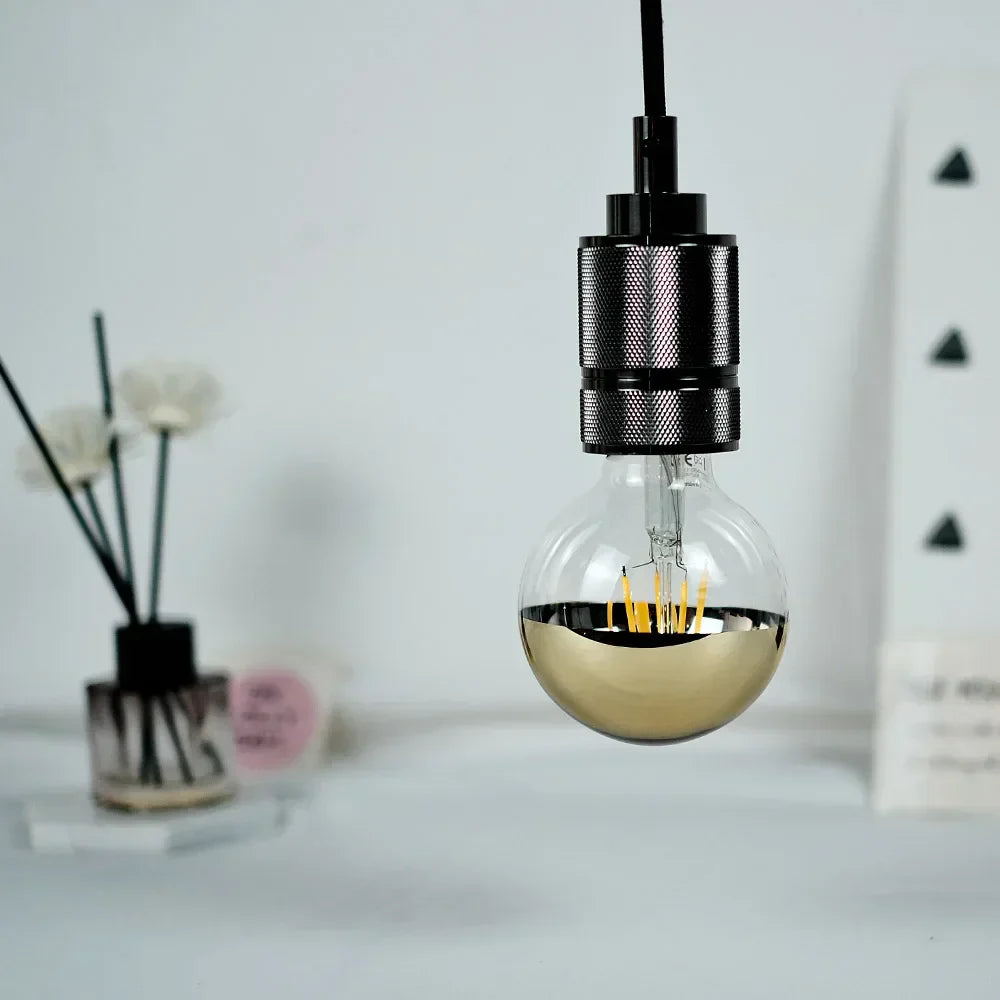 Dimmable Vintage LED Table Lamp with Wooden Base