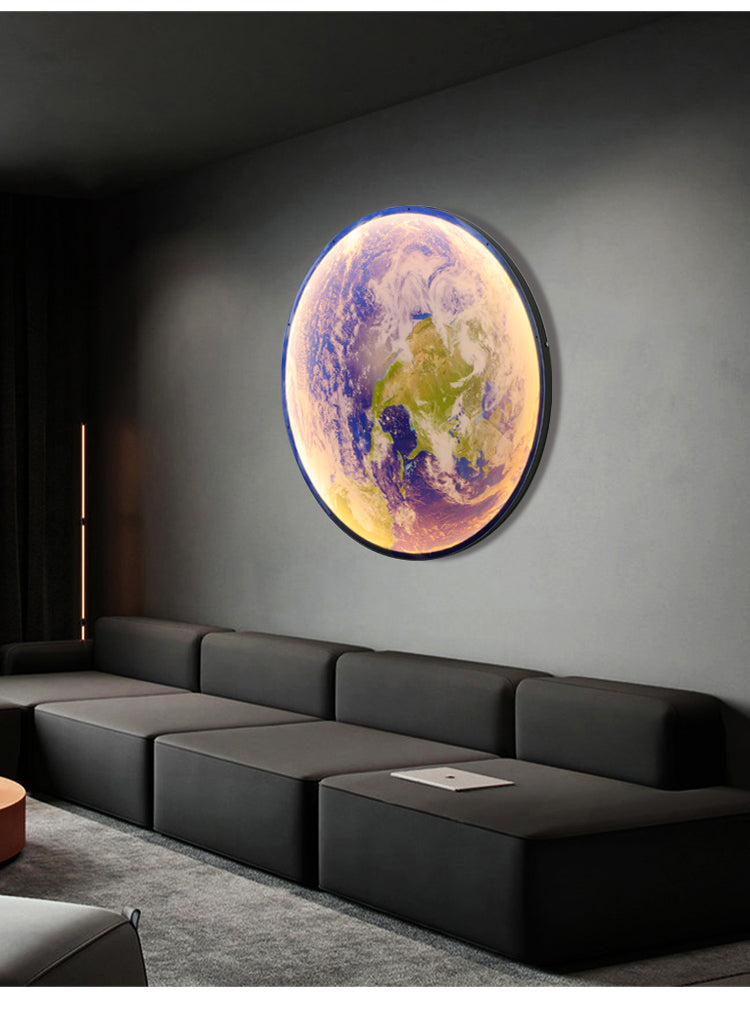 3D LED Moon or Earth Wall and Ceiling Lamp