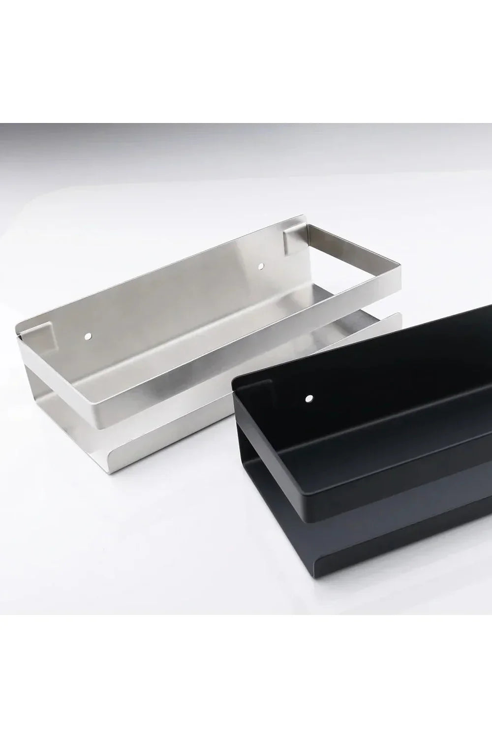 Modern Black Metal Floating Wall Shelves