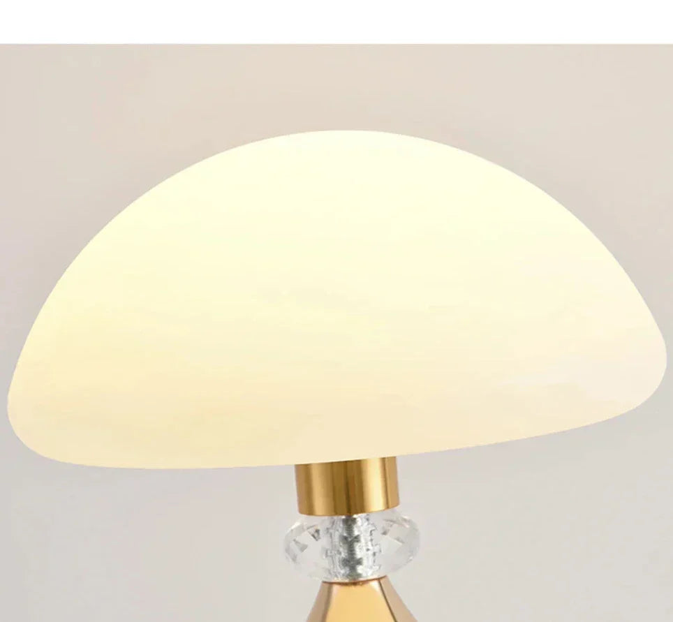 Mushroom Design Crystal LED Table Lamp