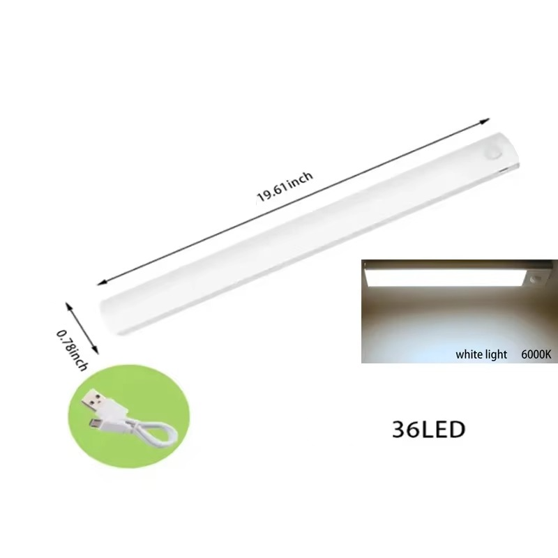 Motion-Activated Rechargeable LED Night Light with Dimmable Brightness