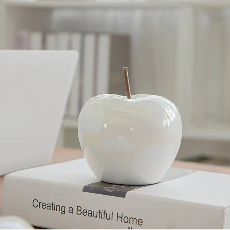Translucent Apple Table Lamp with LED Bulb