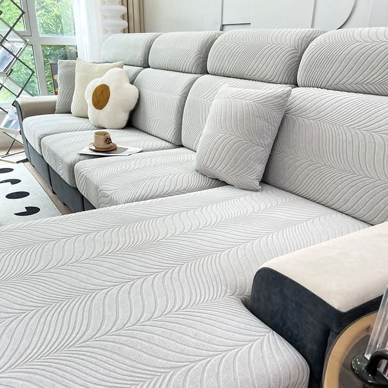 Elegant Jacquard Non-Slip Sofa Cover in Premium Polyester