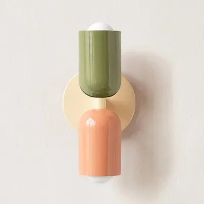 Modern Cream Double Head LED Wall Lamp