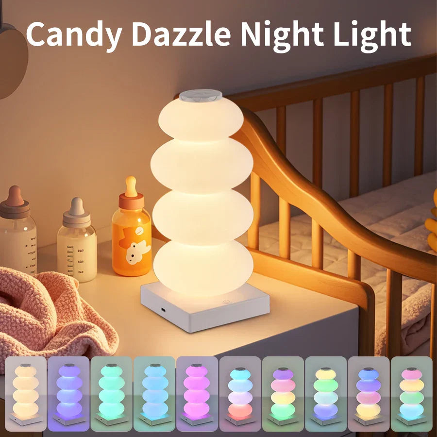 Touch Sensitive RGB LED Table Lamp with USB Power