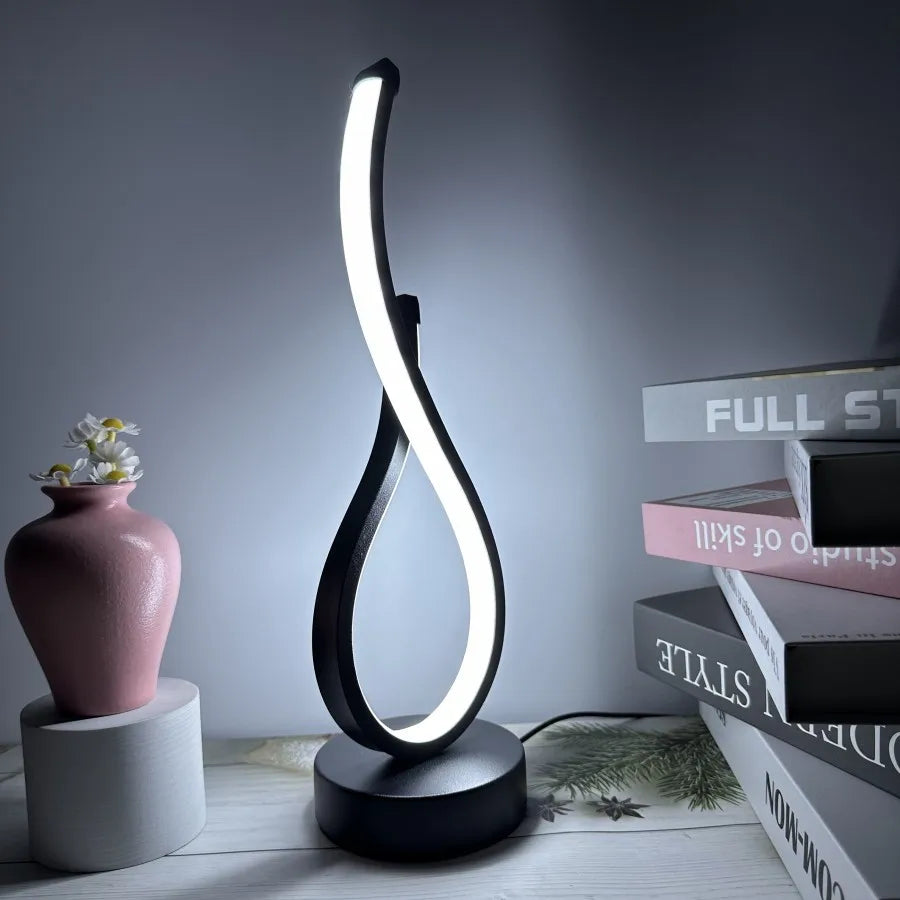 Dimmable LED Table Lamp with 3 Light Colors and Modern Design