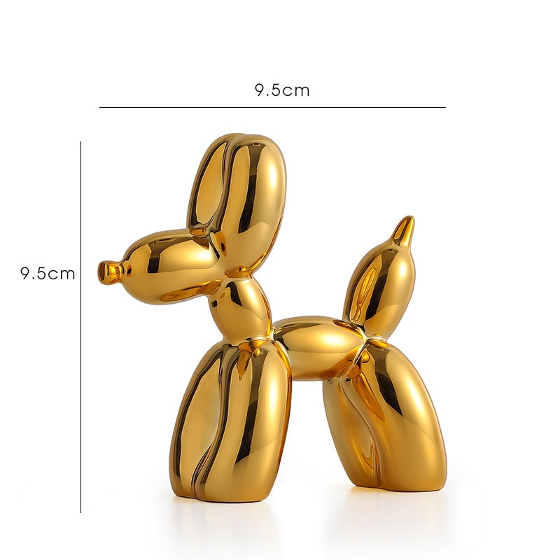 Balloon Dog Sculpture Figurine - Artistic Resin Home Decor