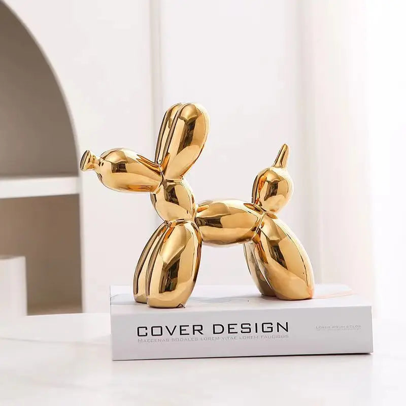Mini Ceramic Balloon Dog Sculpture in Vibrant Colors