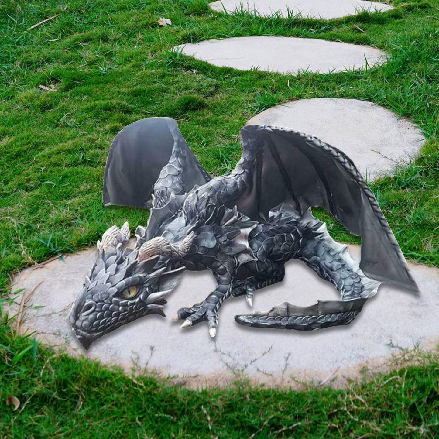 Gothic Dragon Guardian Statue for Outdoor Decor