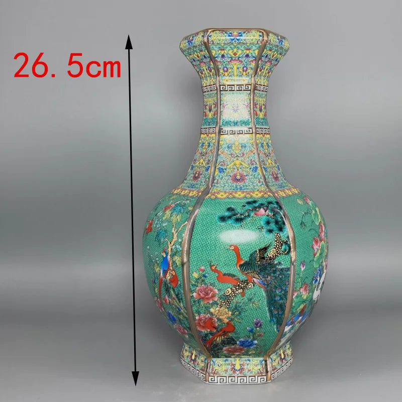 Antique Royal Chinese Porcelain Floral Vase