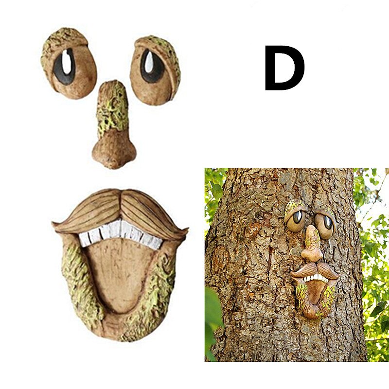 Tree Face Bird Feeder Station for Garden Decor