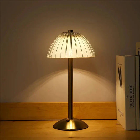 Wireless Rechargeable LED Table Lamp with Three Color Modes