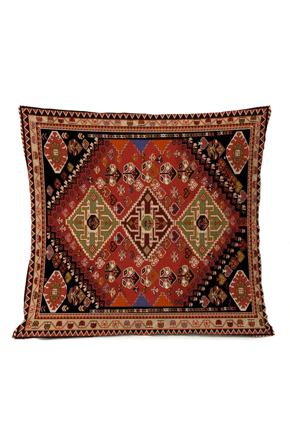 Ethnic Tribal Cotton-Linen Pillowcase