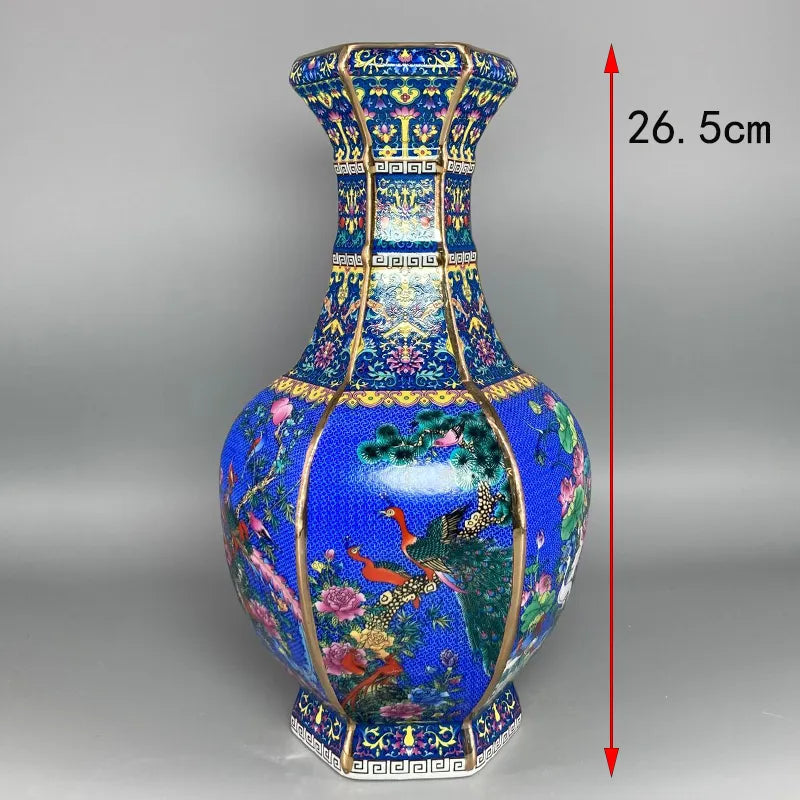 Antique Royal Chinese Porcelain Floral Vase