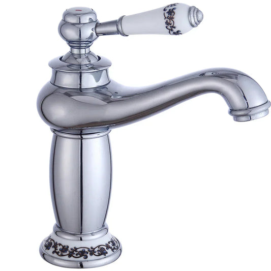 Vintage Gold Bathroom Faucet with Retro Design
