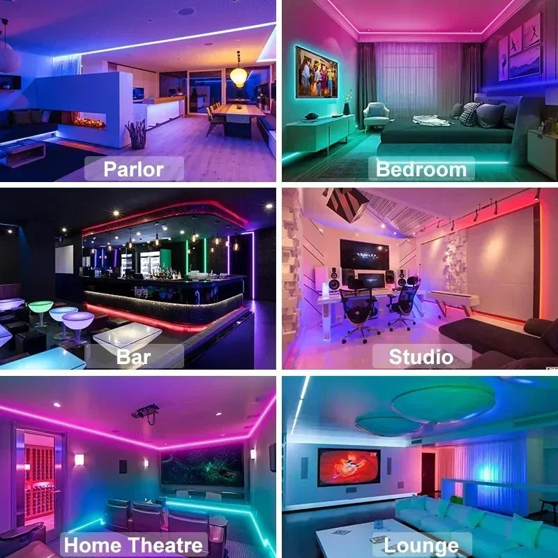 RGB LED Strip Light with Remote and App Control - USB Powered