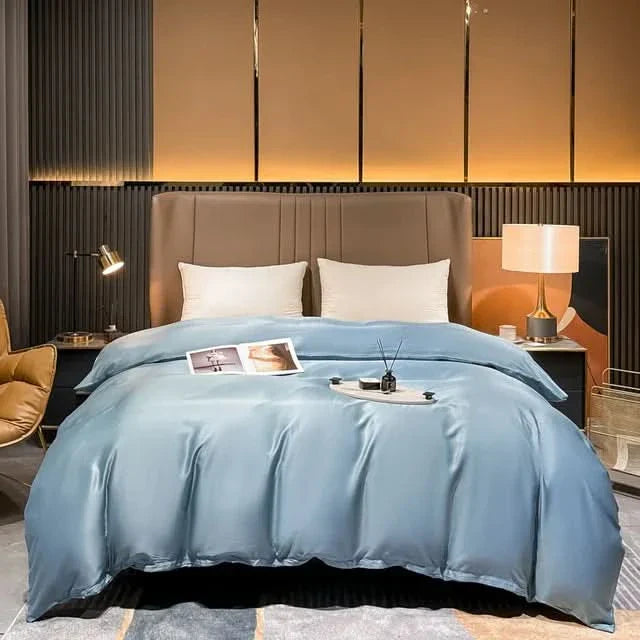 Luxurious Mulberry Silk Duvet Cover with Zipper Closure