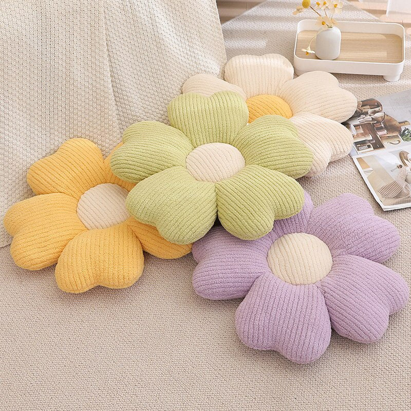 Fluffy Clover Flower Decorative Pillow
