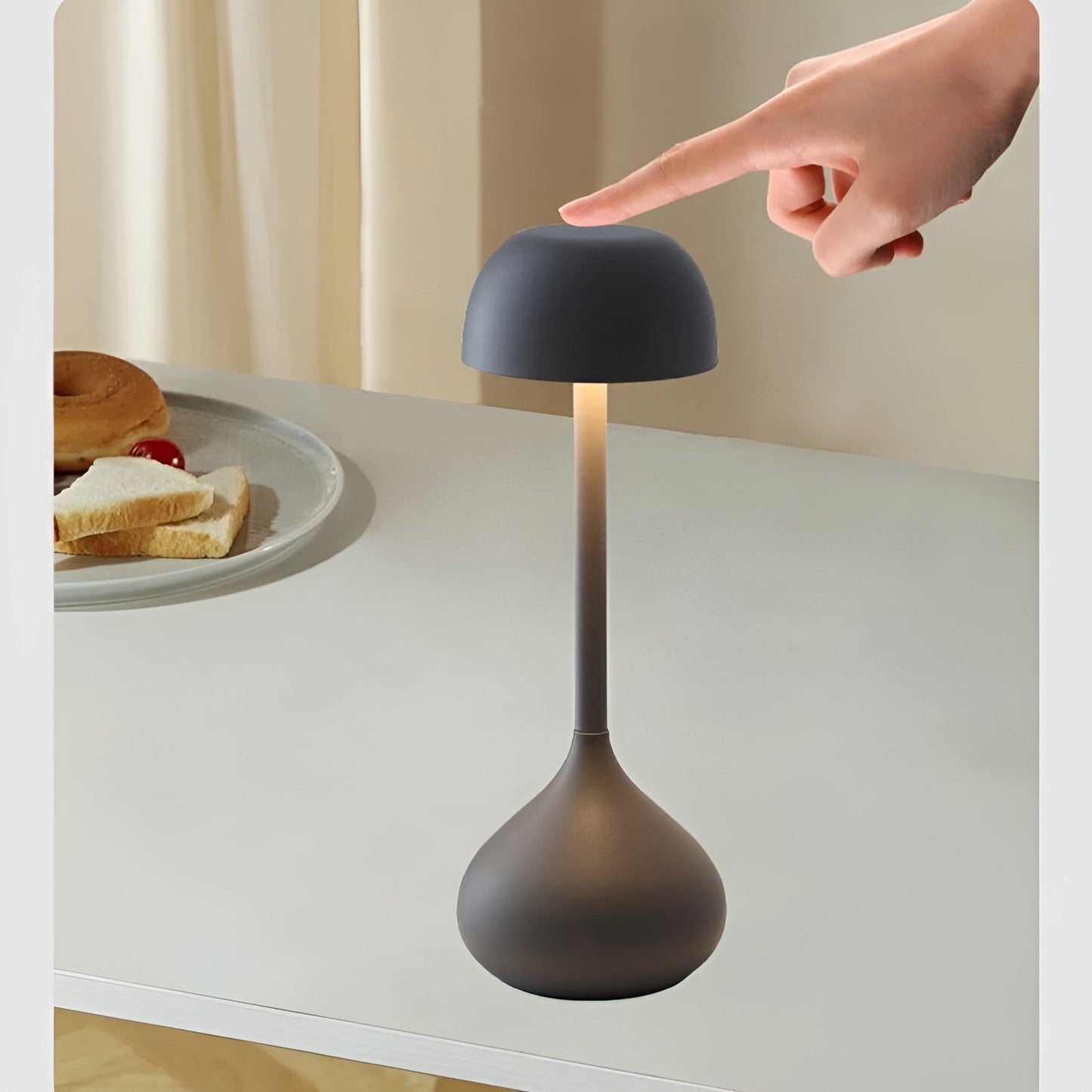 Wireless Dimmable LED Table Lamp with Adjustable Brightness