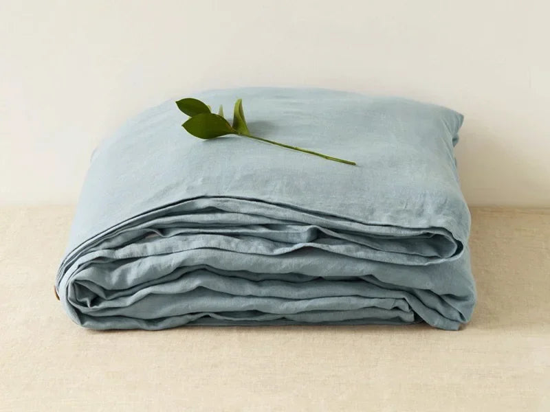 Breathable 100% Linen Bed Sheet for Cool Sleep