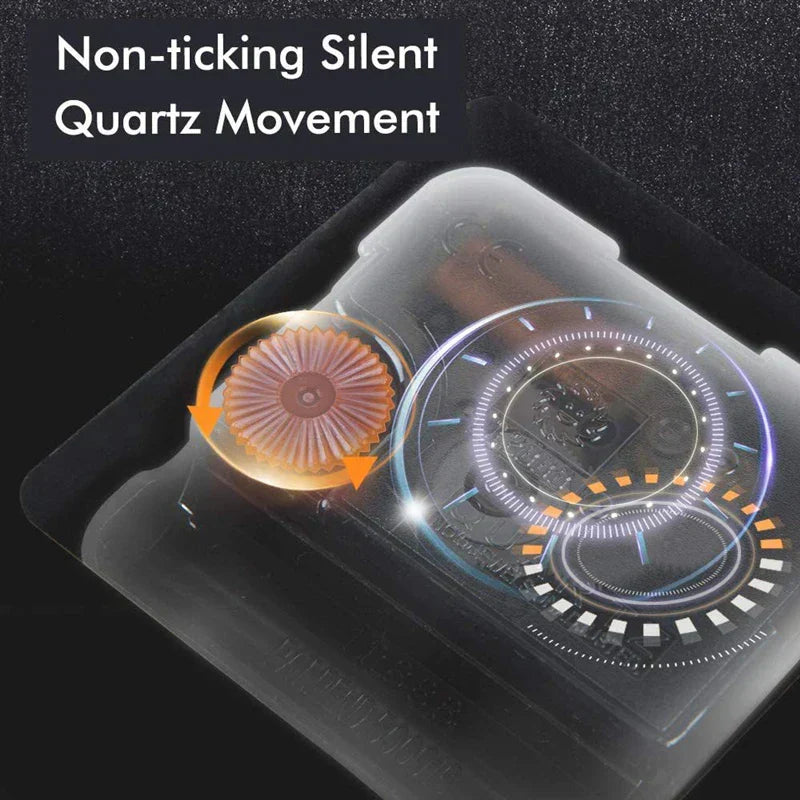 Silent Acrylic and Wood Wall Clock