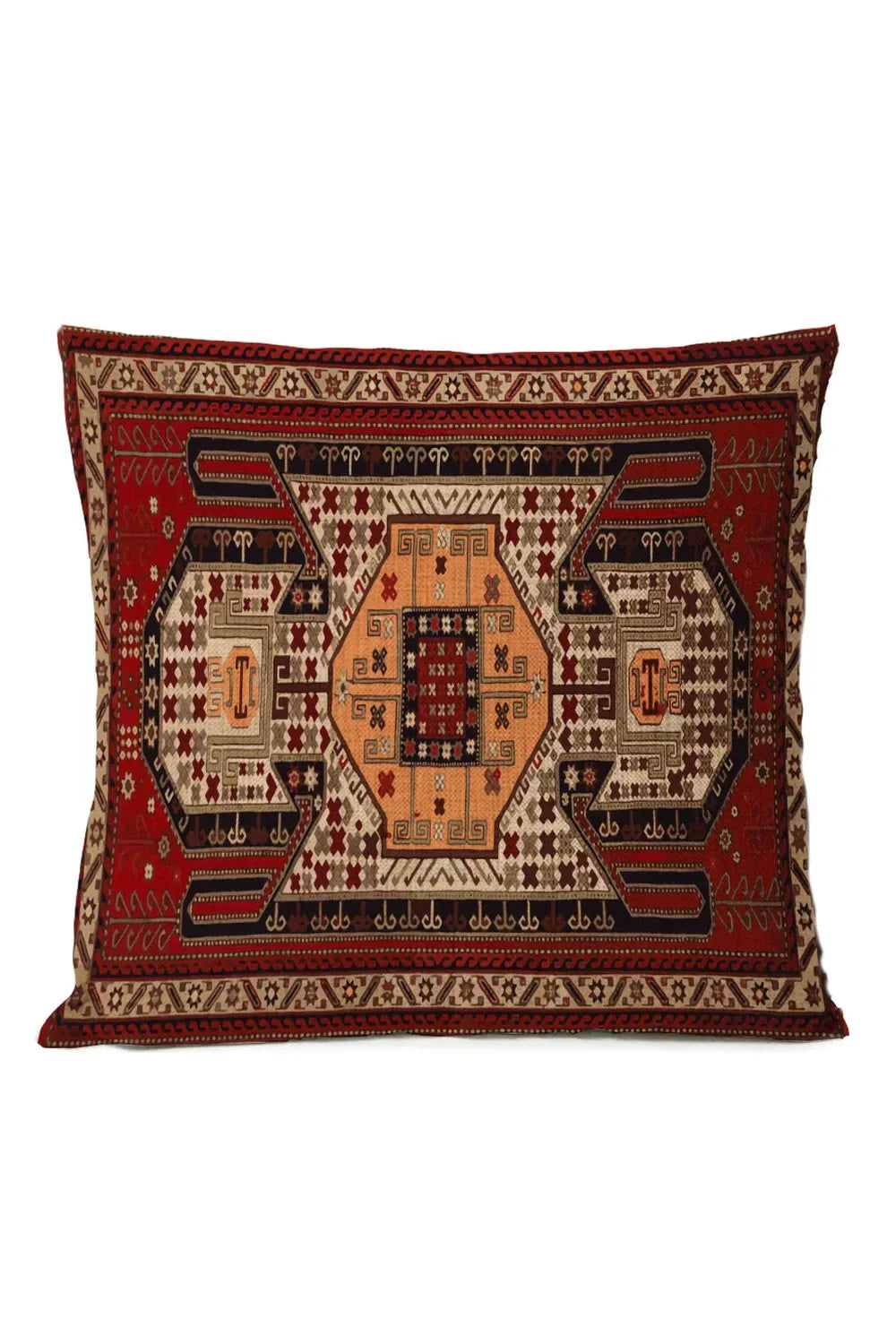 Ethnic Tribal Cotton-Linen Pillowcase