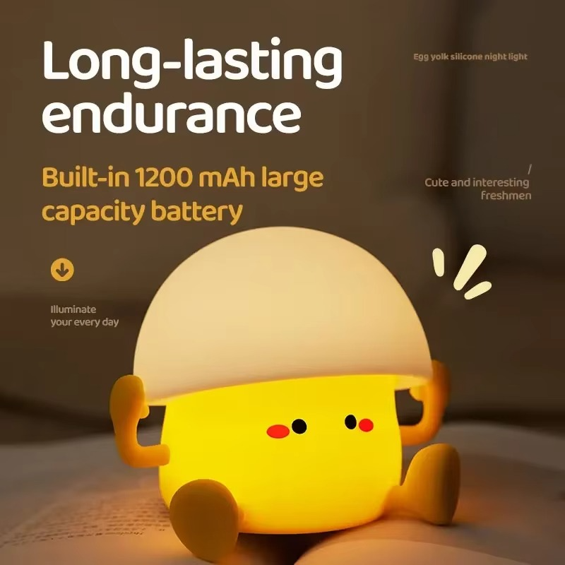 Mushroom LED Night Light with USB Charging