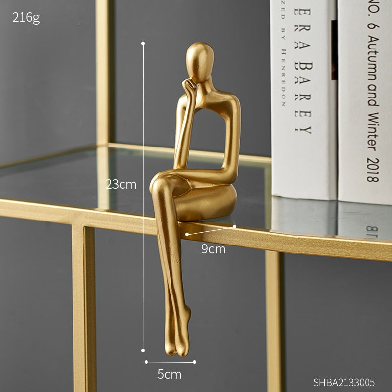 Contemporary Abstract Figurine Sculpture for Home Decor