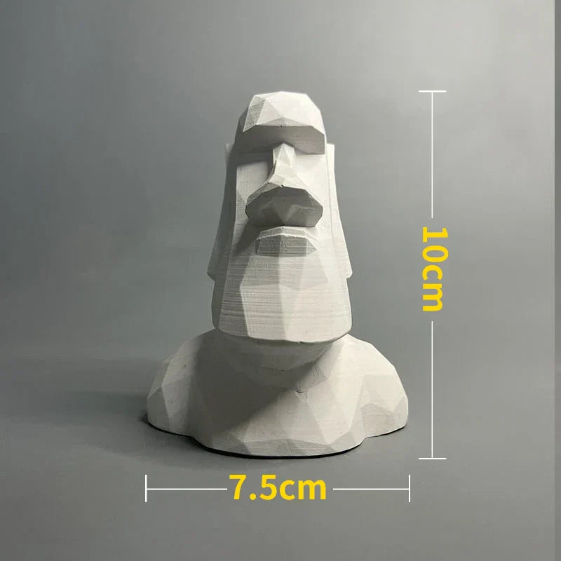 Nordic Character Plaster Figurine - Hand-Painted Art Decor