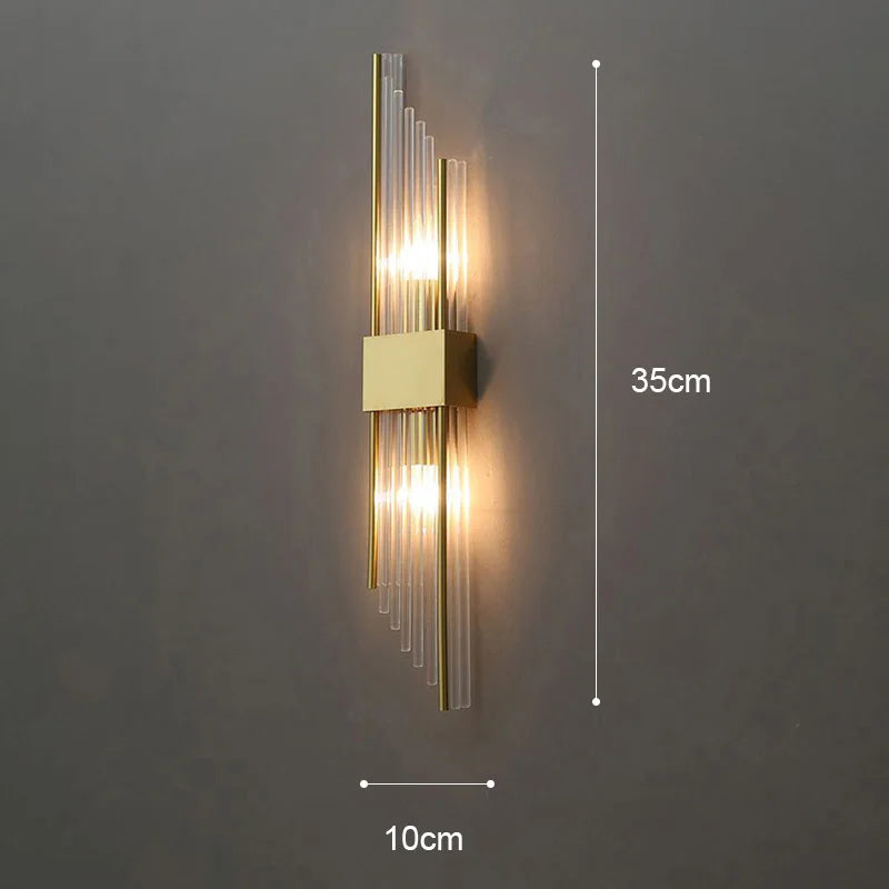 Gold LED Wall Lamp with Elegant Design