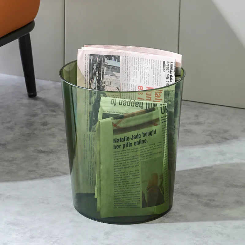 Colored Transparent Acrylic Waste Container