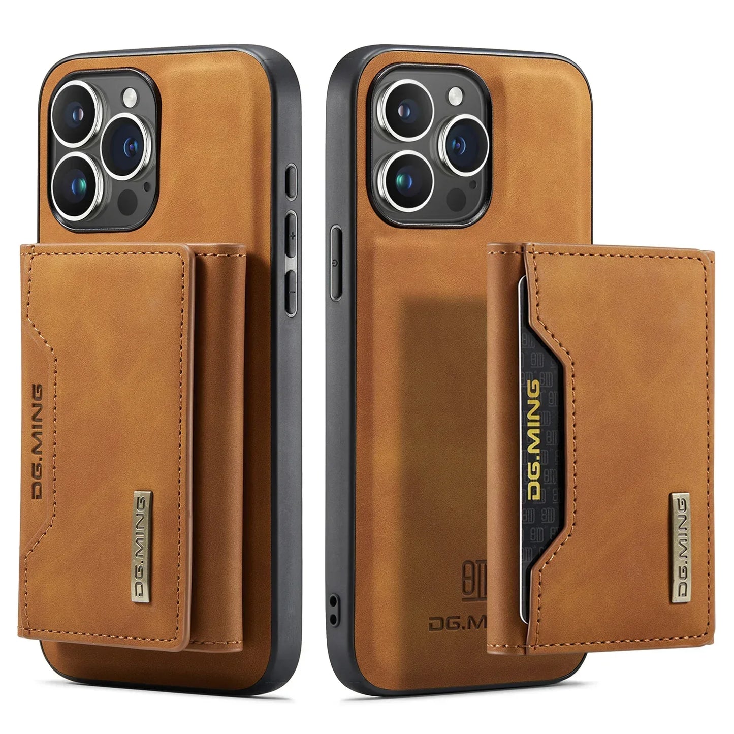 2-in-1 Magnetic iPhone Case with Detachable Leather Wallet