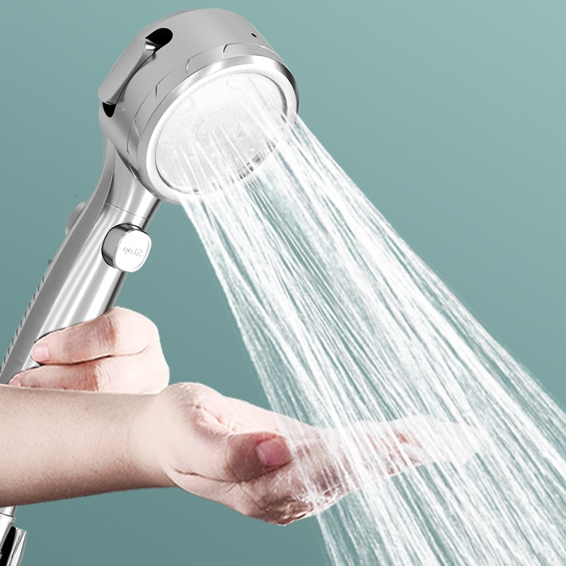 Shower Head with Built-in Temperature Display and 4 Settings