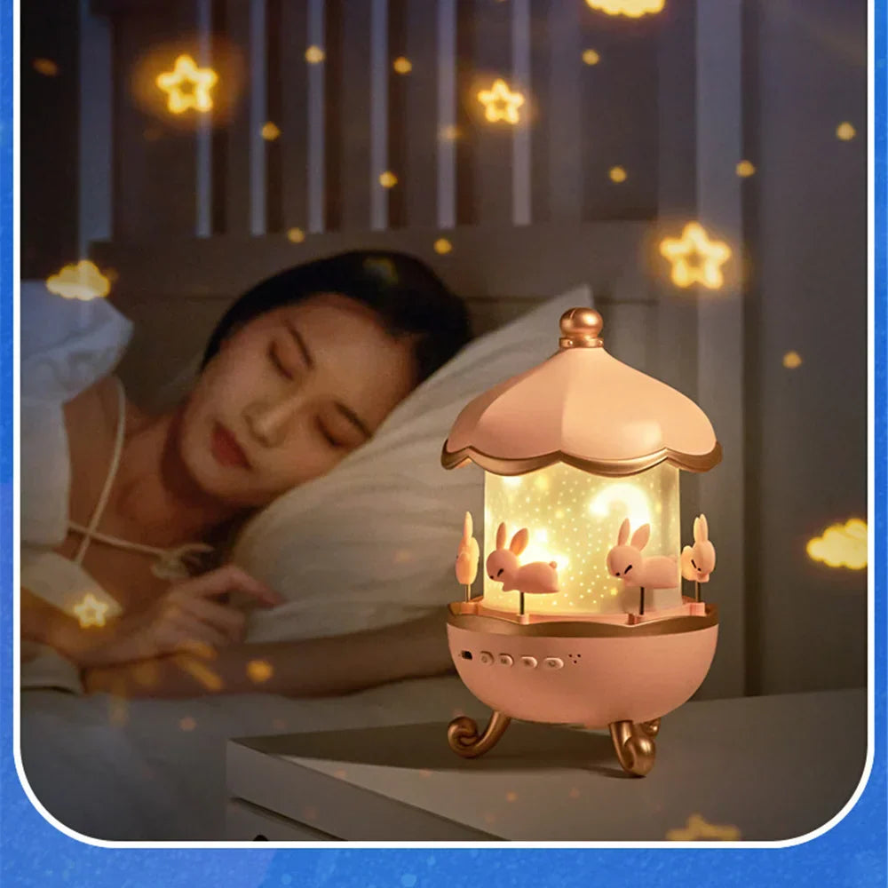 Magical Bunny LED Night Light Projector for Kids