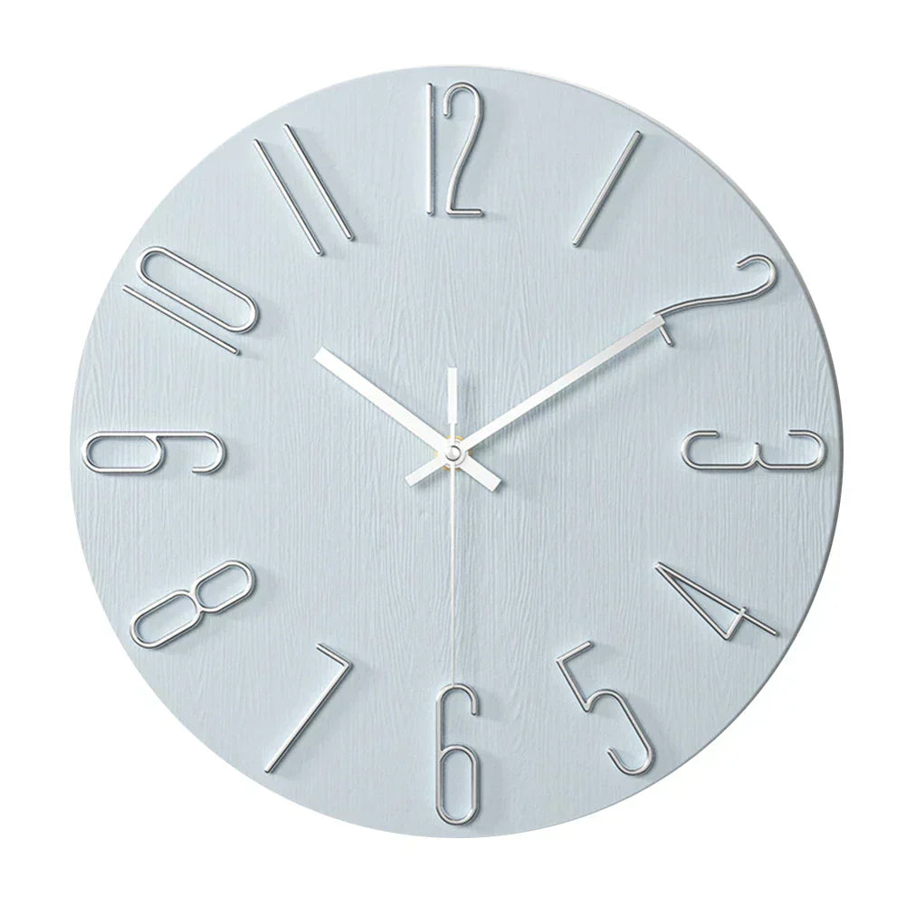 Elegant Modern Wall Clock with Quartz Movement