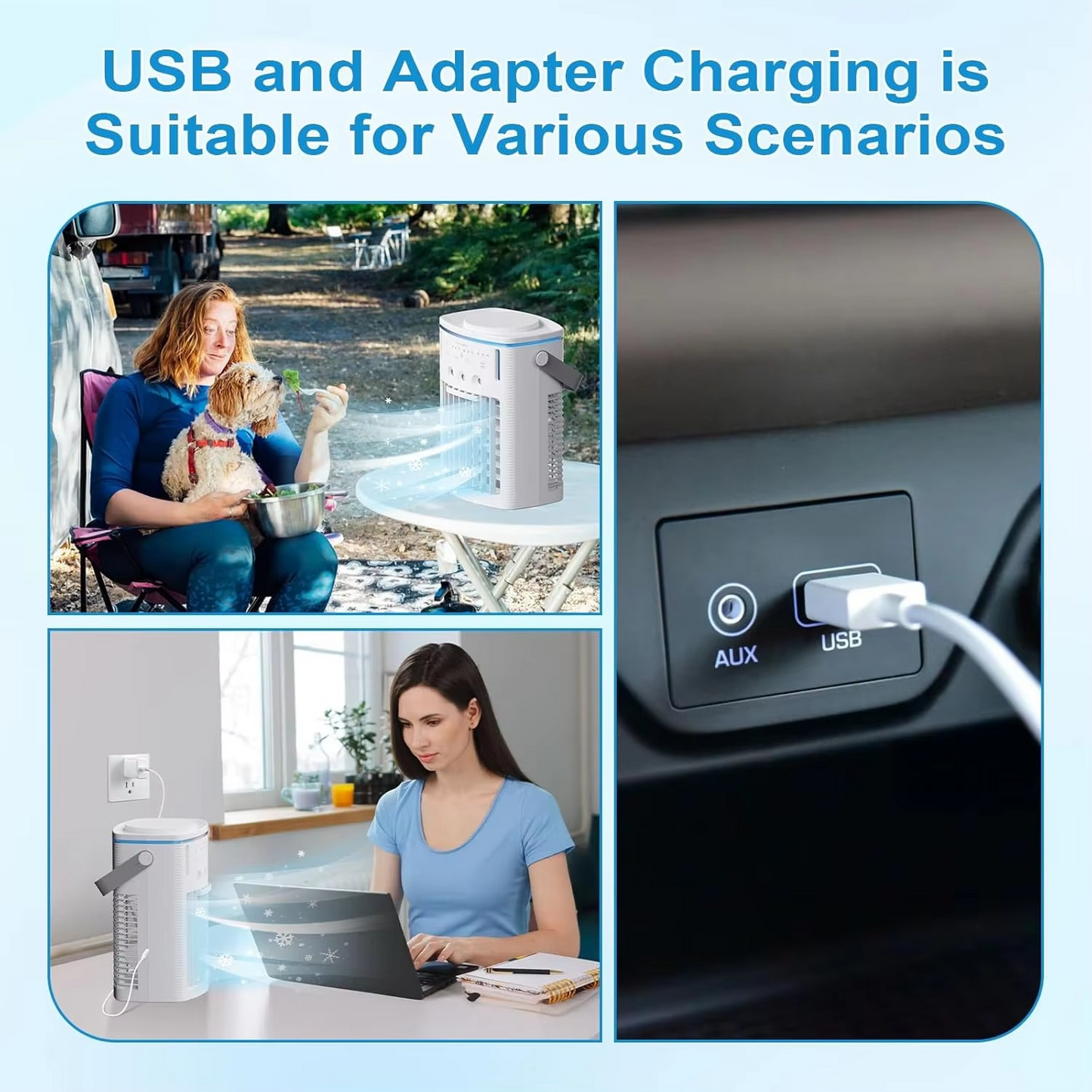 Compact 3-Speed Air Cooler with Remote and Mist Modes