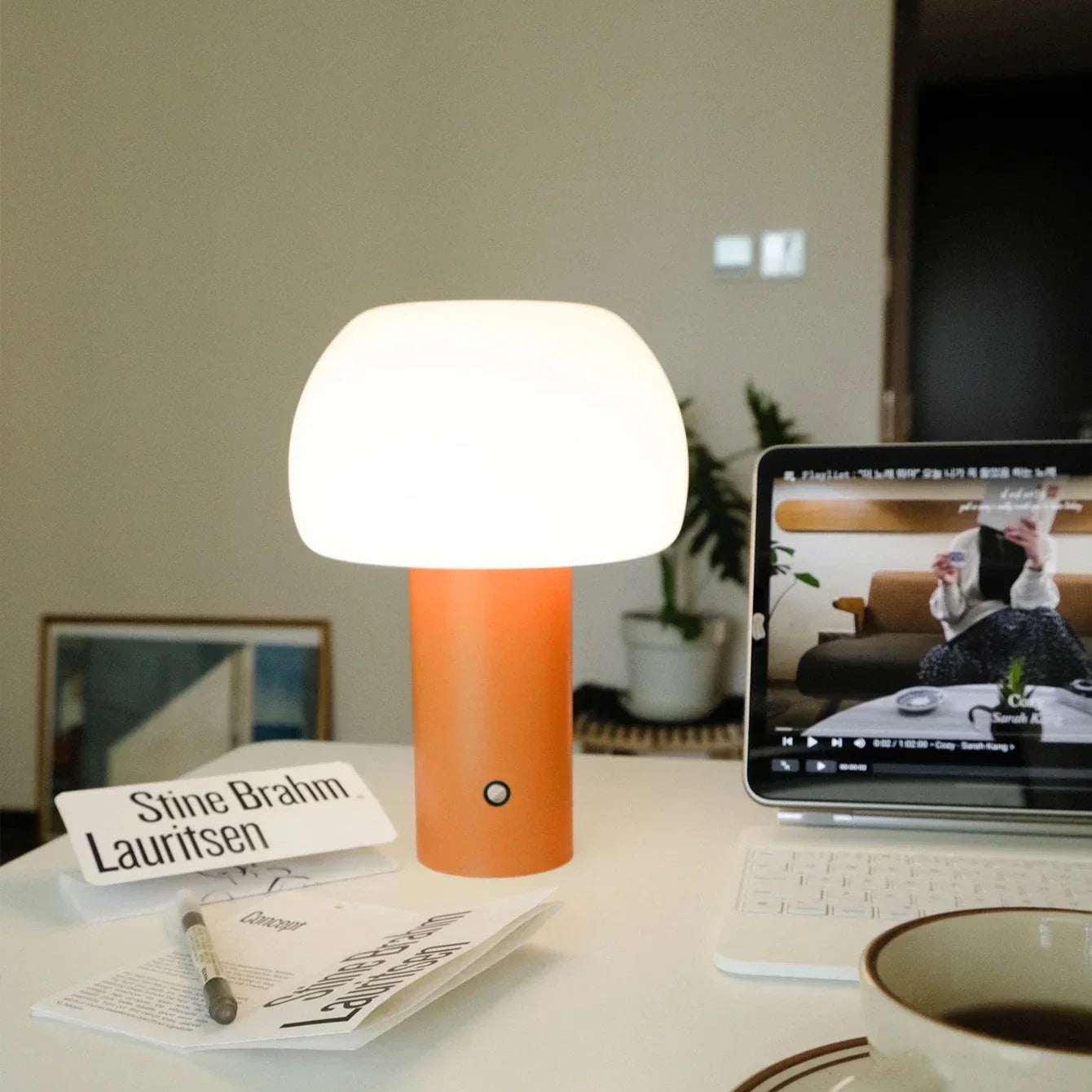 Portable Rechargeable LED Table Lamp for Modern Ambiance