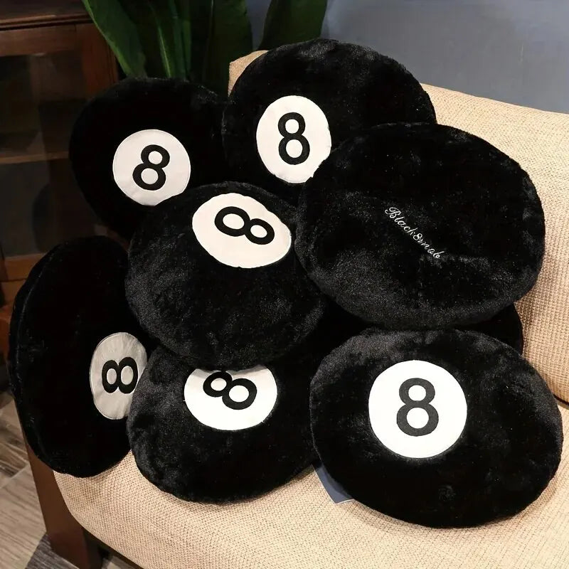 8-Ball Theme Plush Cushion