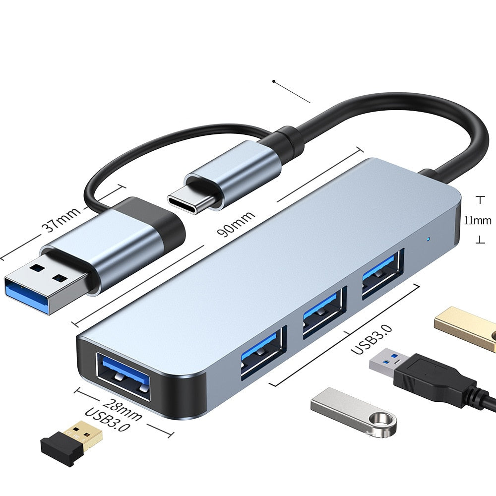 Thunderbolt 3 USB-C Hub with HDMI, PD, SD/TF Card Reader for MacBook Air M1 and iPad Pro