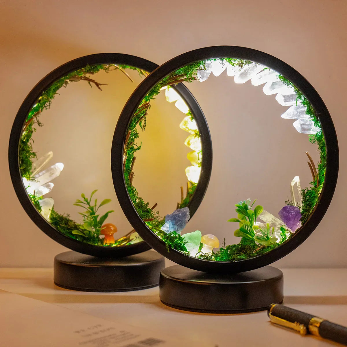 Eclipse of Enchantment LED Night Light with Crystals
